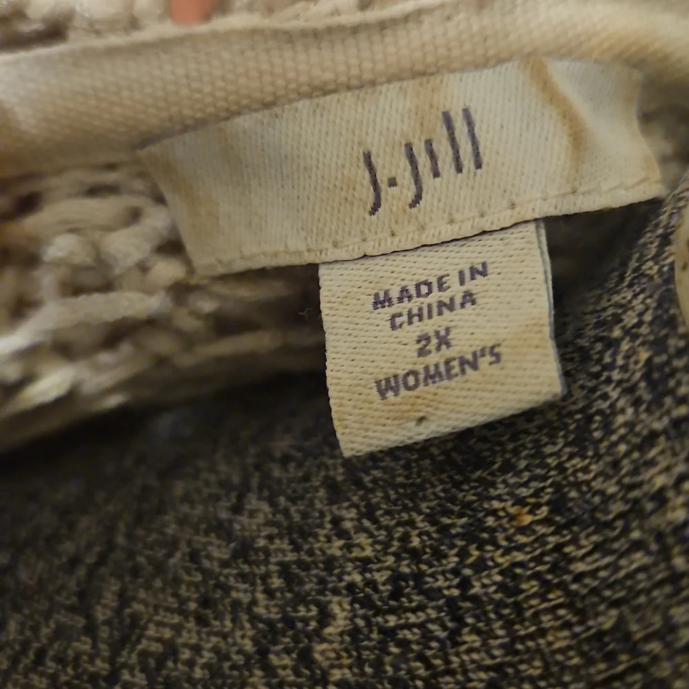 J. Jill Boho Crochet Hooded Jacket - Picture 9 of 9